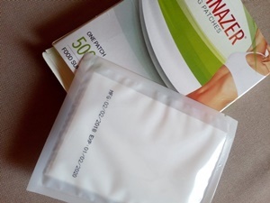 The experience of the application of the slimming patch Sliminazer